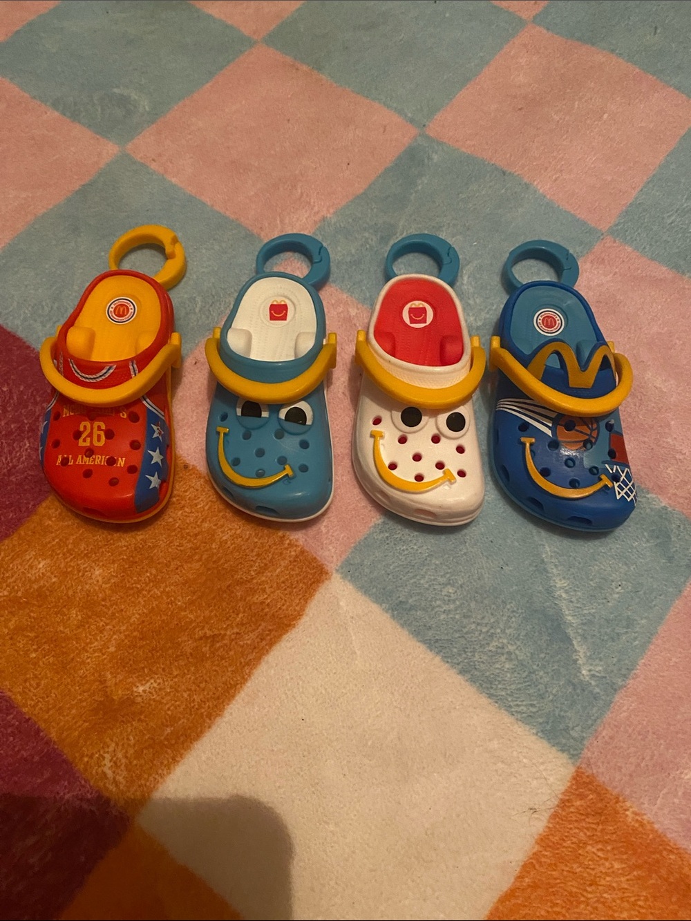 4 McDonald’s Croc keychains